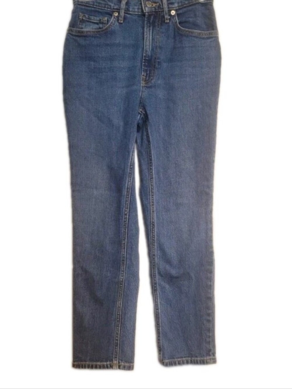 Everlane The Original Cheeky Cropped Straight Jeans Medium Wash Size 25 × 25